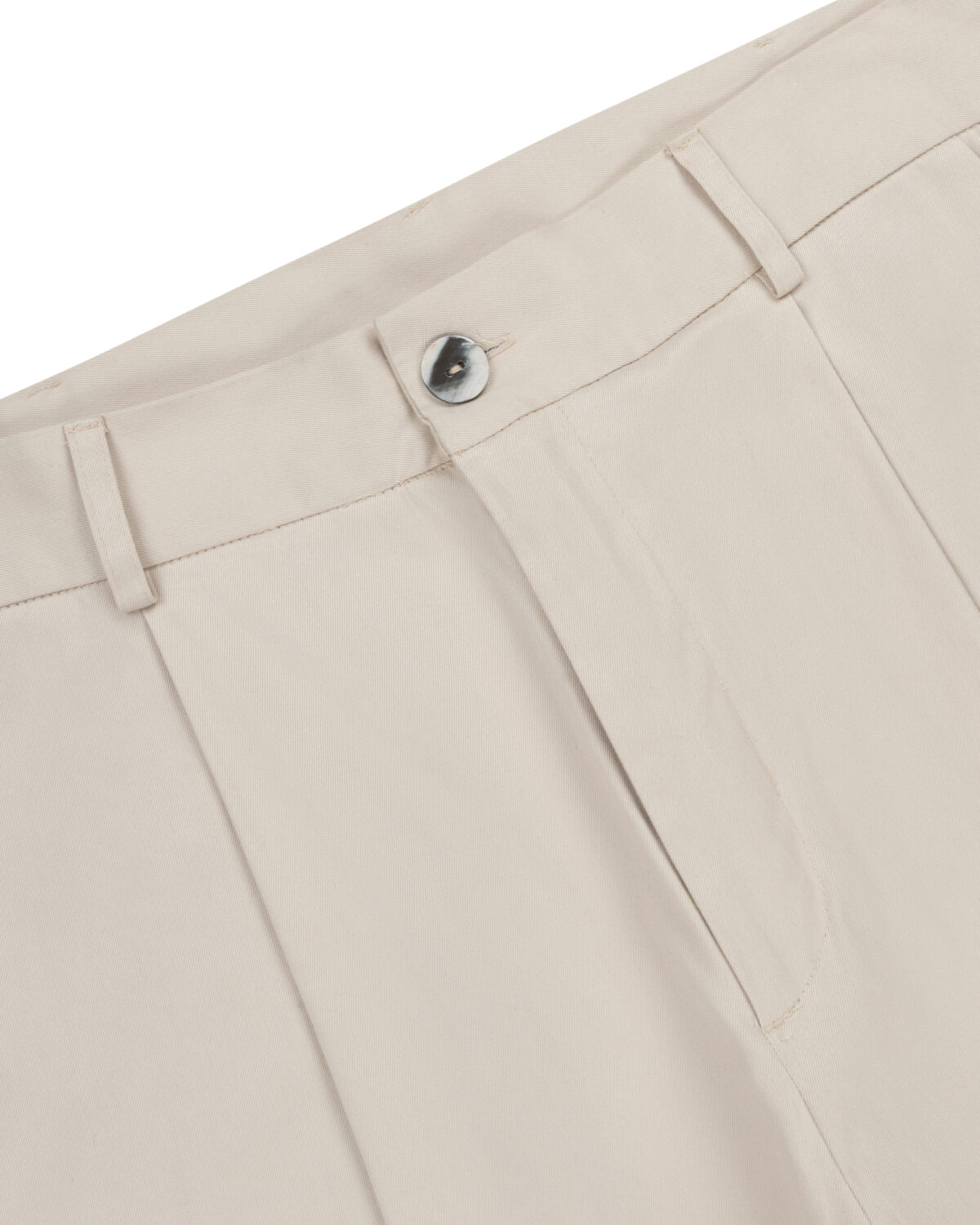 M005 Pleated Trouser - Stone - Image 2