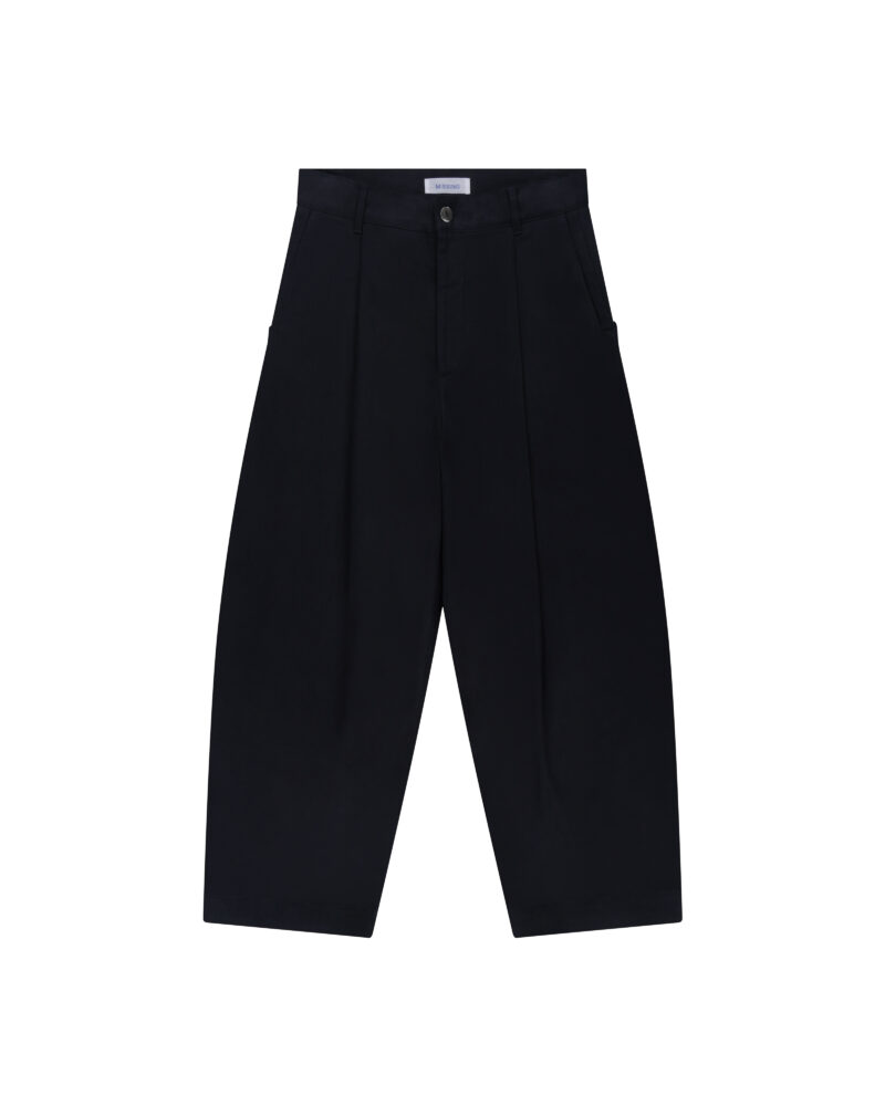 M005  Pleated Trouser - Navy