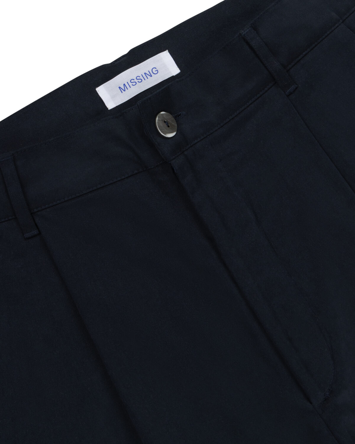 M005  Pleated Trouser - Navy - Image 2
