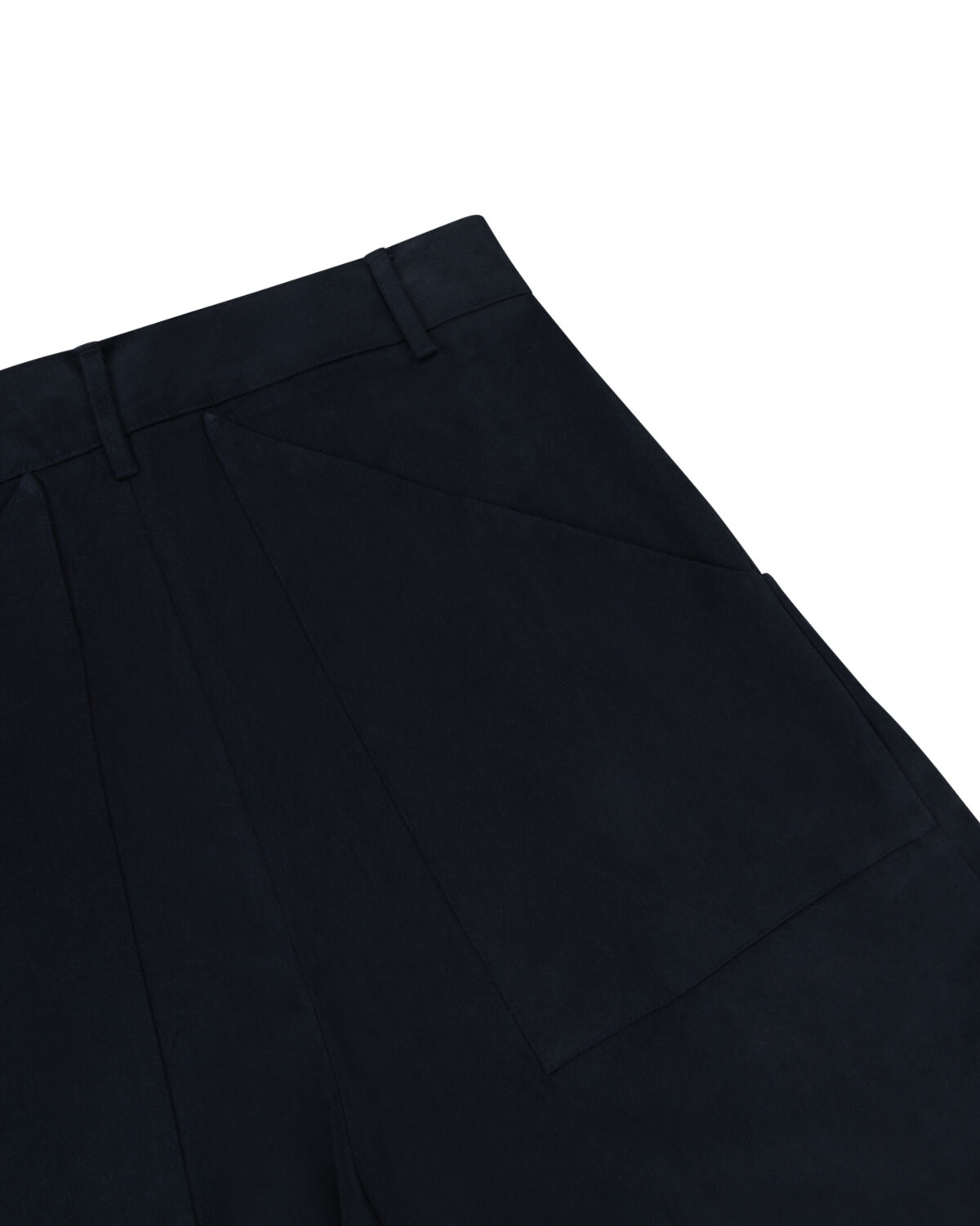 M005  Pleated Trouser - Navy - Image 3